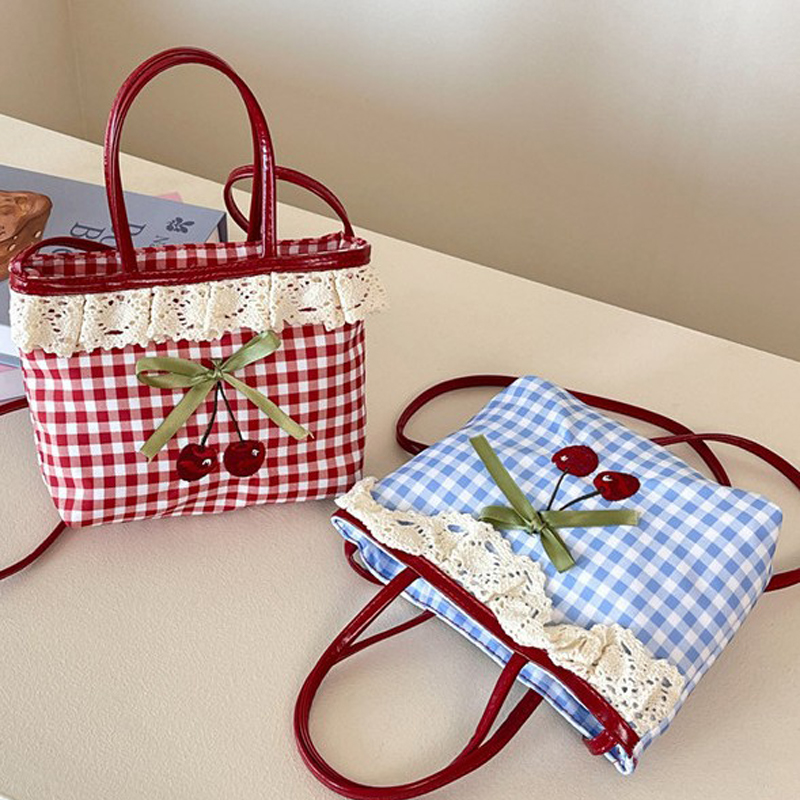 Luxury Bags Brand - Damen-Umhängetasche im koreanischen Stil mit Karomuster