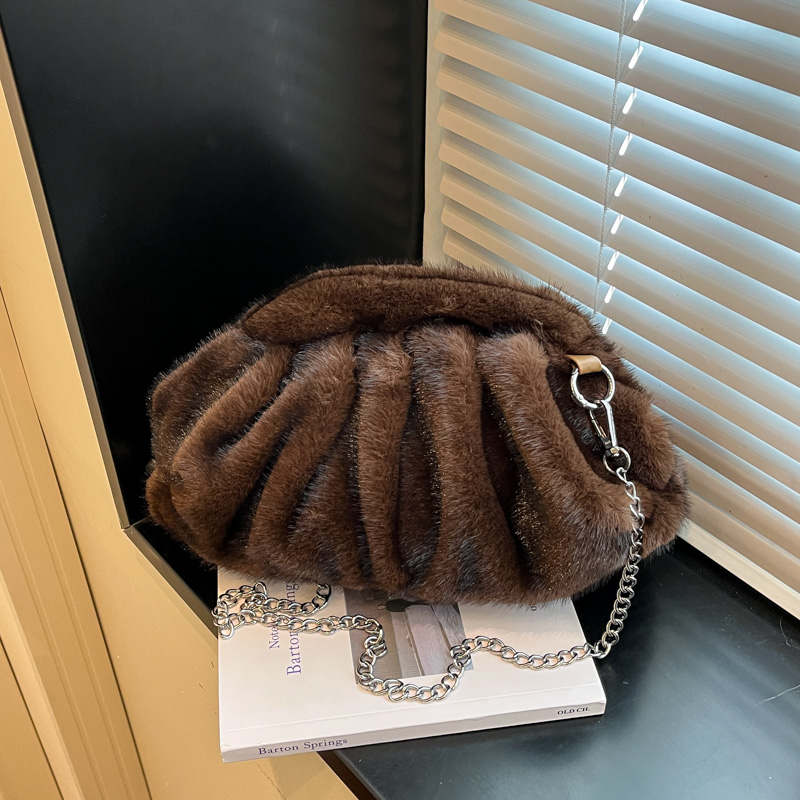 Luxury Bags Brands For Women - Herbst Winter Mode Plüsch frauen Schulter