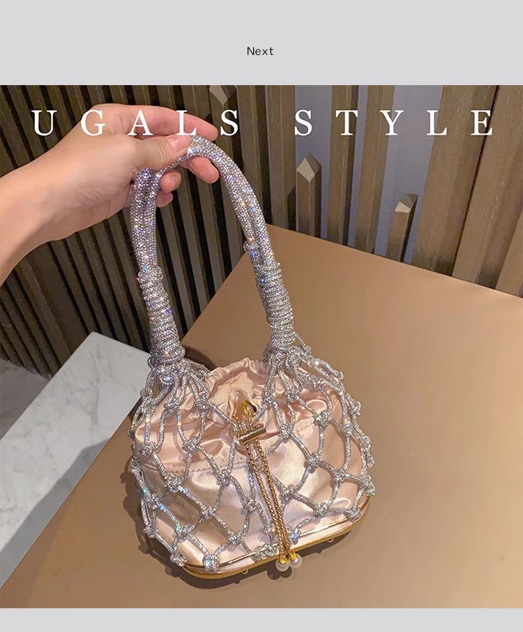 Luxury Bags Collection - Aushöhlen Glitter Seil gewebt handgemachte Luxus