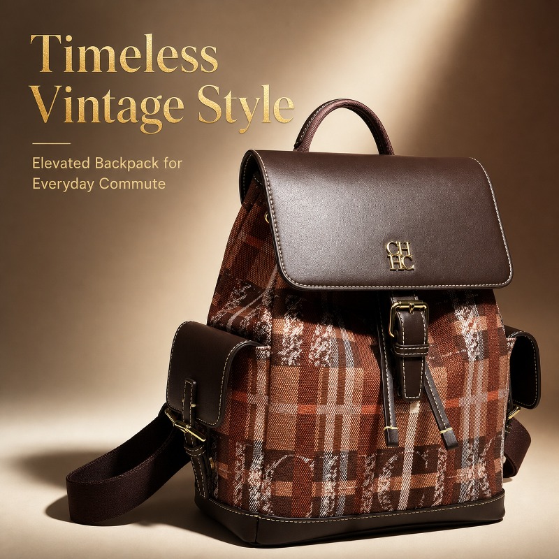 Luxury Bags In - CHHC Modischer Farbblock-Rucksack, vielseitig einsetzbar, im