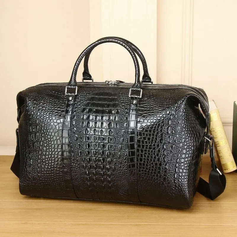 Luxury Bags For Men Brands - 2025, Alligator Muster Kuh Echtes Leder