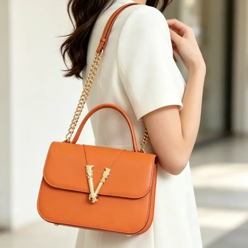 Luxury Bags Sale - Beliebte Damen-Schultertasche, Messenger-Tasche, Tragetasche, Echtleder-Umhängetasche von