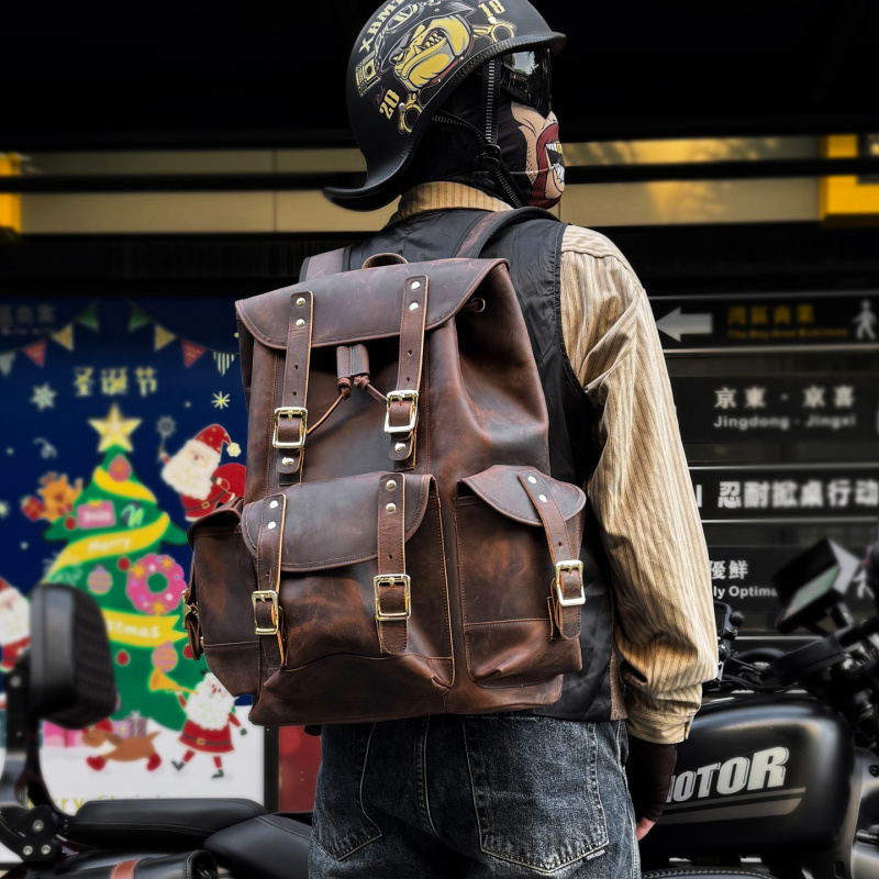 Neuheiten Leder-Rucksack Luxus – Luxury Bags For Travel Bewertung und Preis