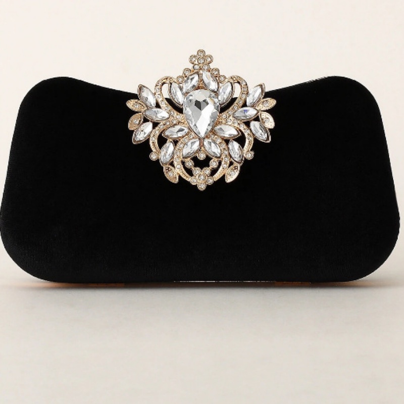 Dunkelgrüne Samt-Clutch Luxuri – Luxury Bags Collection Bewertung und Preis
