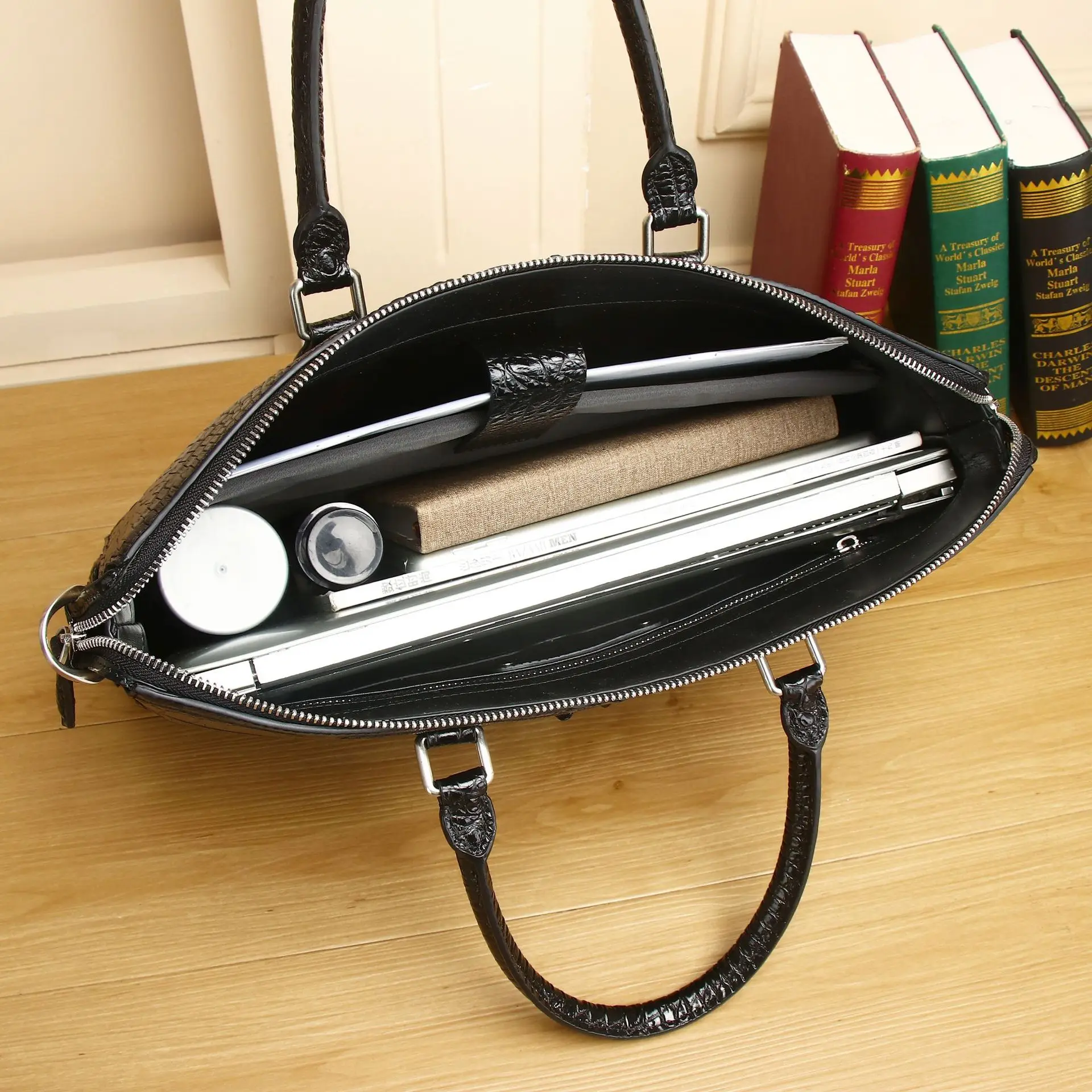 2025 neue alligator Laptop Tas – Luxury Bags For Men Brands Bewertung und Preis