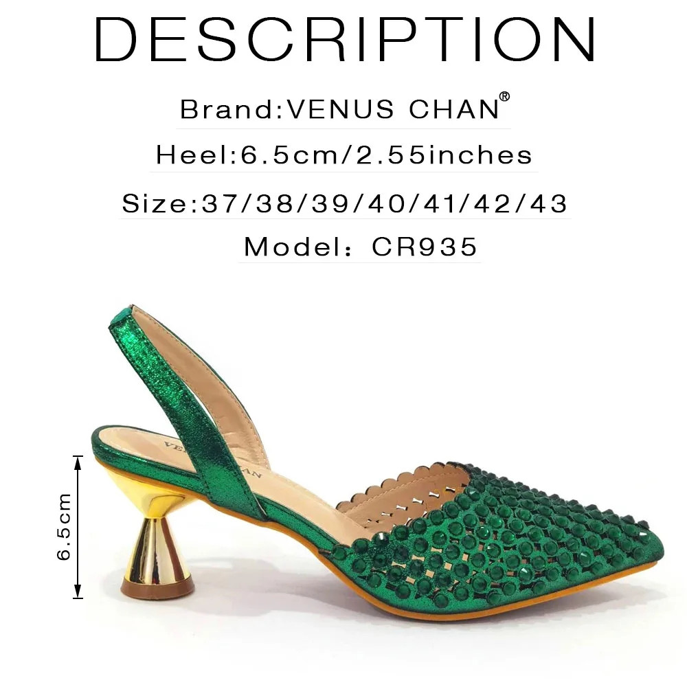 Luxuriöses Grünes Strass-Schuh – Luxury Bags For Summer Bewertung und Preis