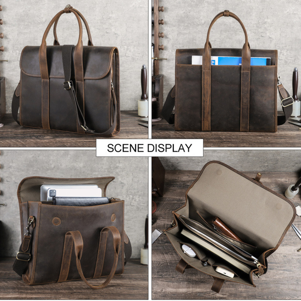 2025 schwarz Crazy Horse männe – Luxury Bags For Men Brands Bewertung und Preis
