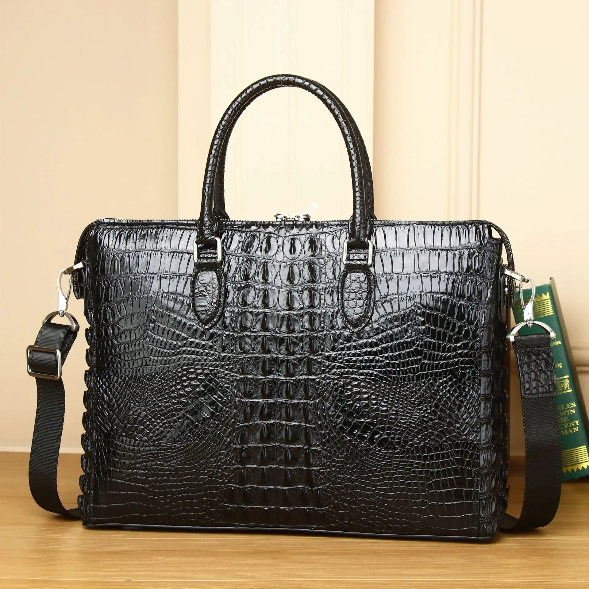 2025 neue alligator Laptop Tas – Luxury Bags For Men Brands Bewertung und Preis