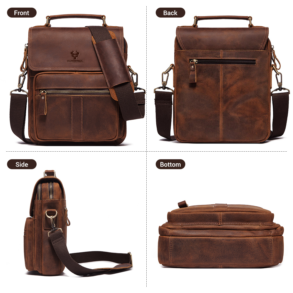 HUMERPAUL Echtes Leder männer  – Luxury Bags For Travel Bewertung und Preis