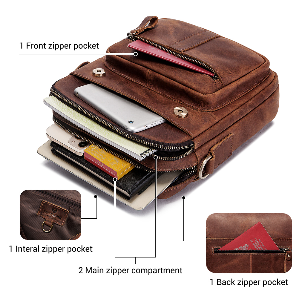 HUMERPAUL Echtes Leder männer  – Luxury Bags For Travel Bewertung und Preis