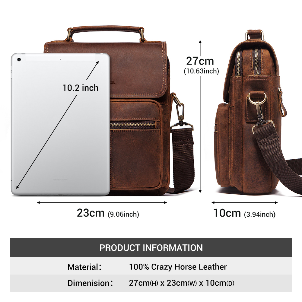 HUMERPAUL Echtes Leder männer  – Luxury Bags For Travel Bewertung und Preis