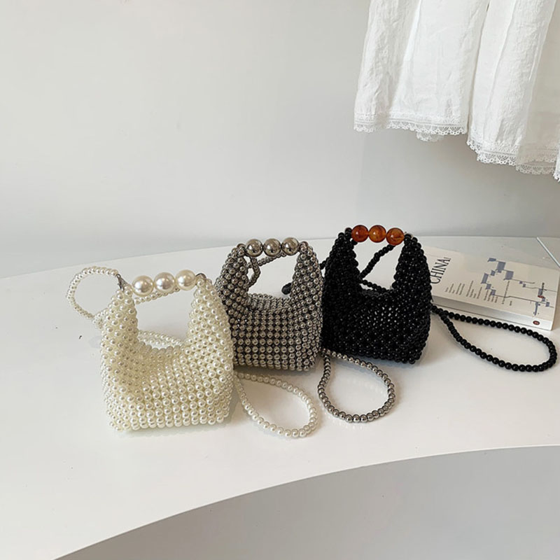 Damen Perlenverzierte Gewebte  – Luxury Bags For Summer Bewertung und Preis