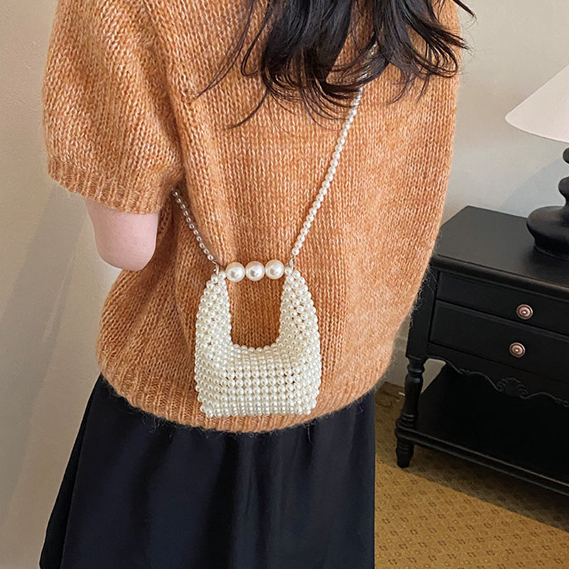 Damen Perlenverzierte Gewebte  – Luxury Bags For Summer Bewertung und Preis