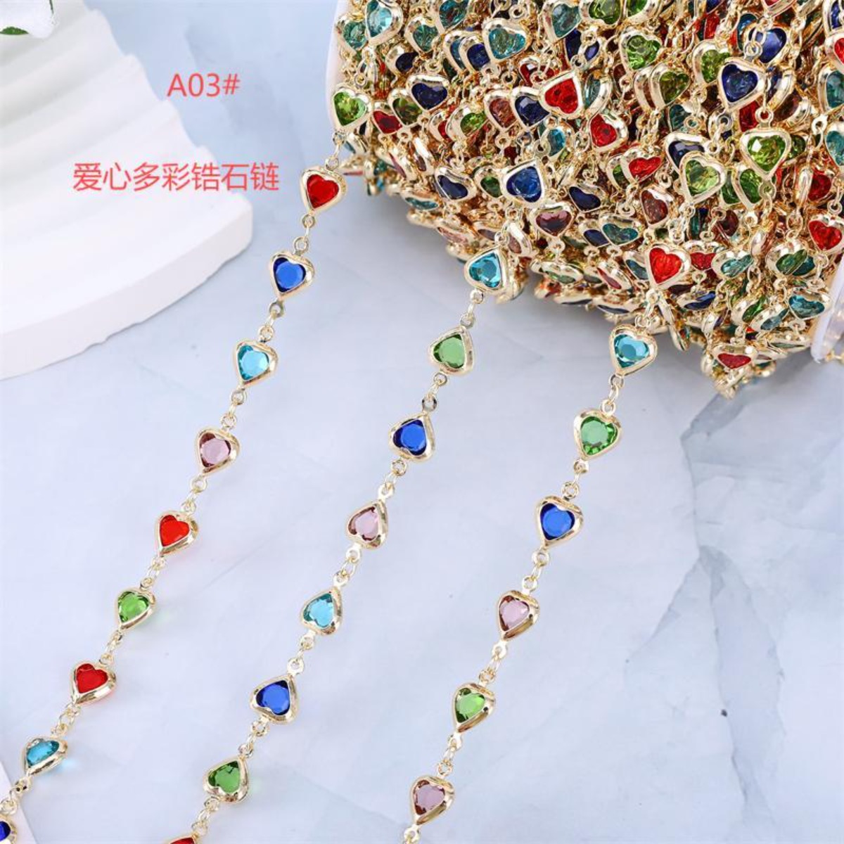 Bestseller Bunte Zirkonkette L – Luxury Bags Vintage Bewertung und Preis