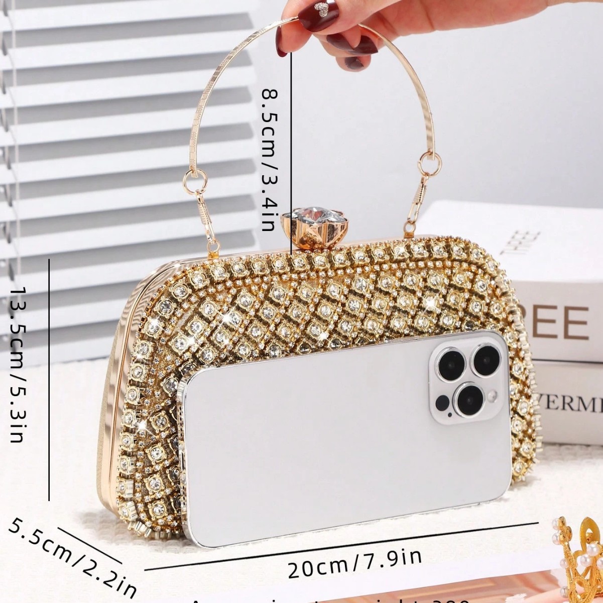 Luxuriöse Diamanten-Glitzer-Ab – Luxury Bags Vintage Bewertung und Preis